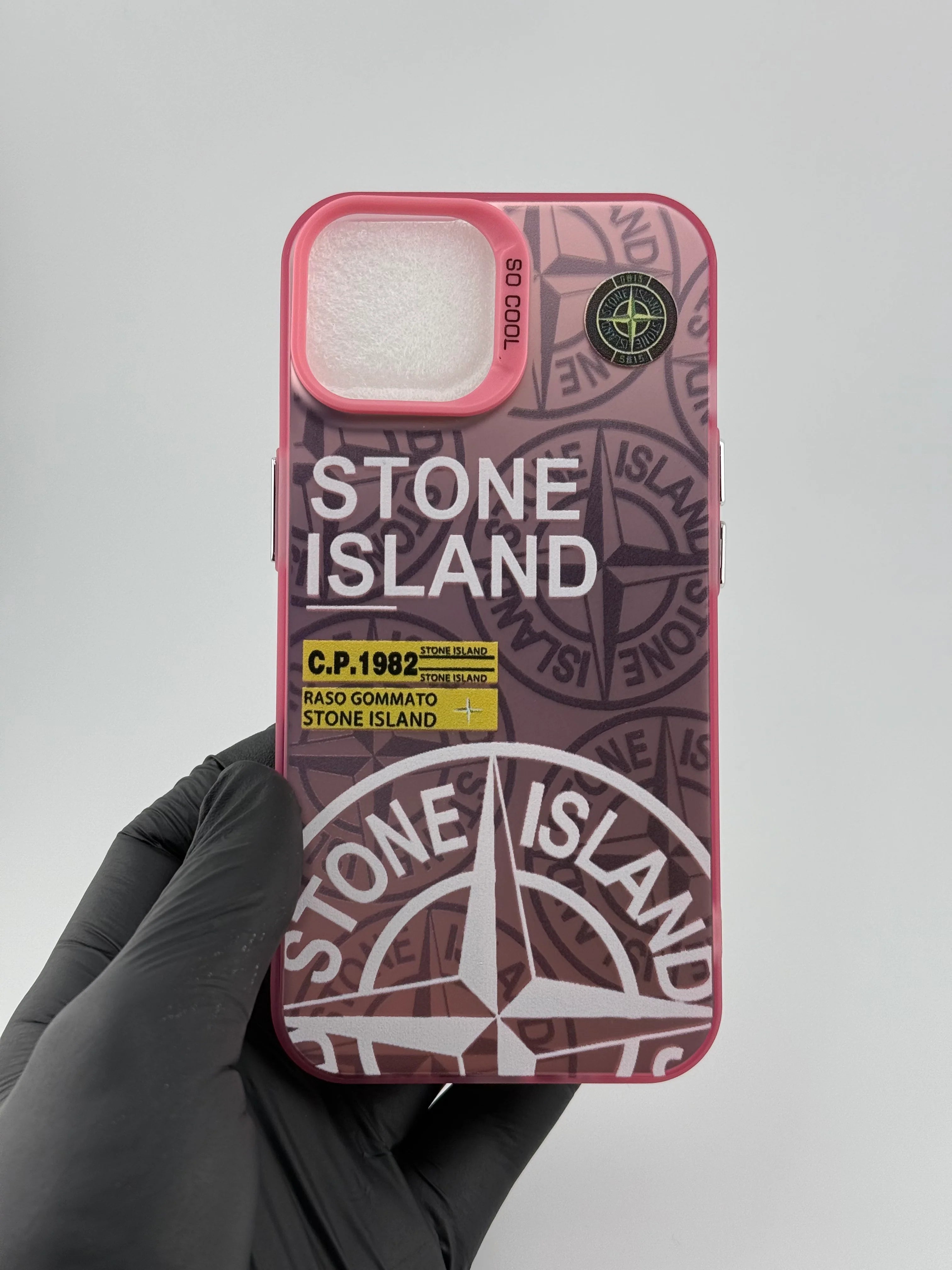 Coque Stone island rose