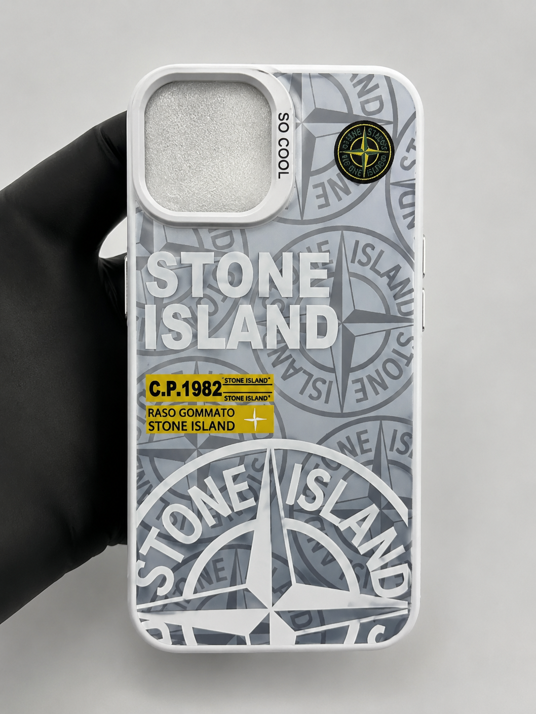 Coque stone island blanc