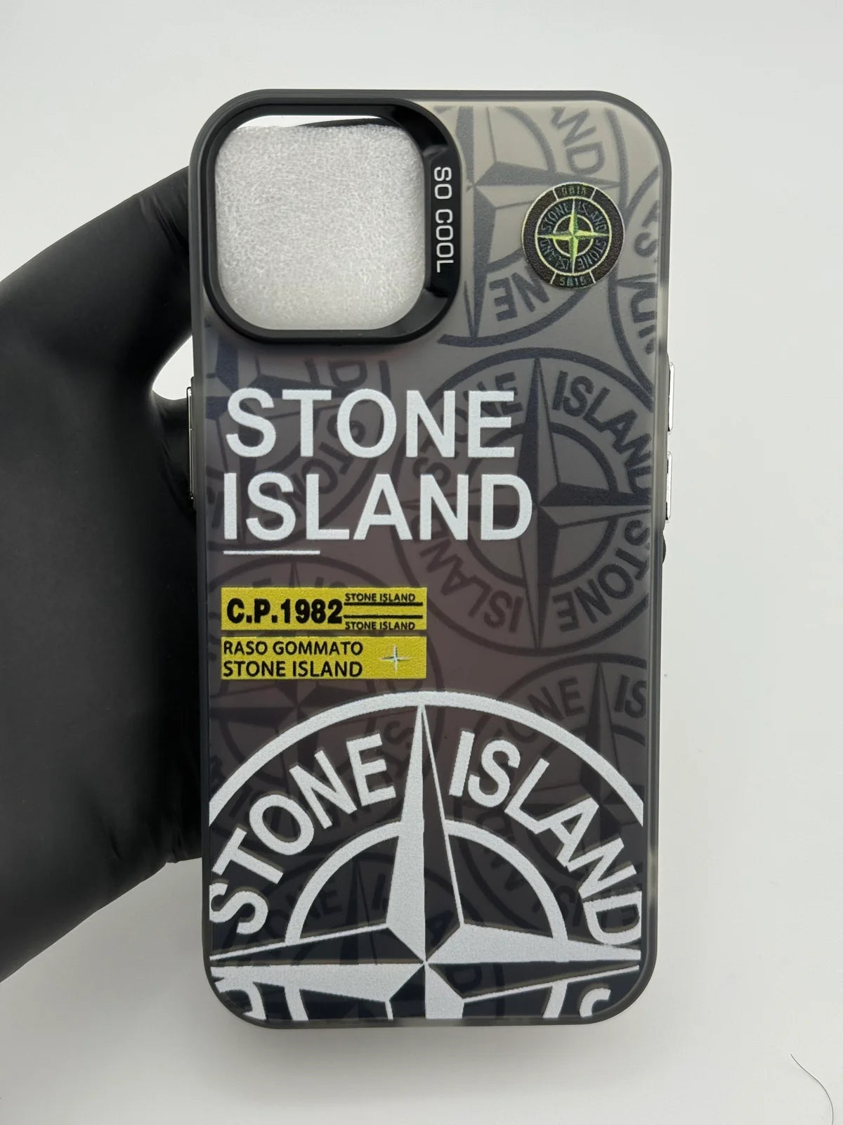 coque stone island Noir
